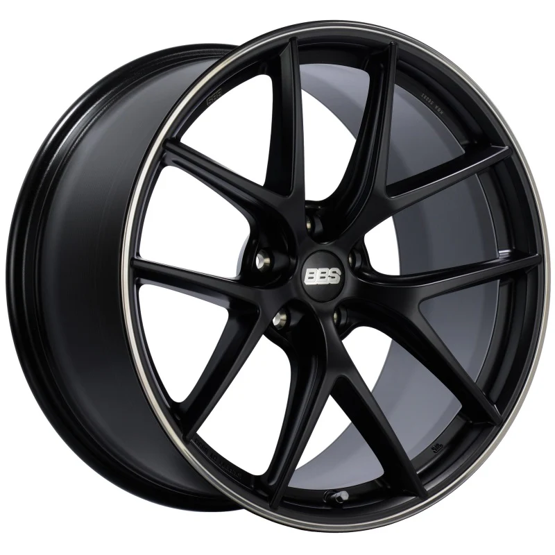 BBS CI-R 20x11.5 5x120 ET52 Satin Black Rim Protector Wheel -82mm PFS/Clip Required - Image 3