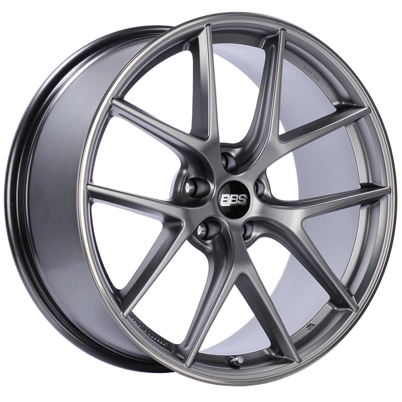 BBS CI-R 20x9 5x112 ET25 Platinum Silver Polished Rim Protector Wheel -82mm PFS/Clip Required