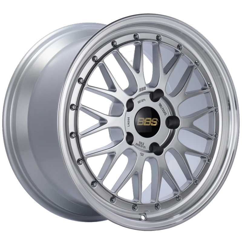 BBS LM 18x10 5x130 ET65 CB71.6 Diamond Silver Center Diamond Cut Lip Wheel - Image 2