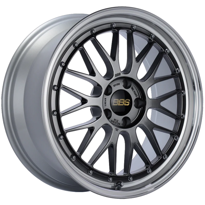 BBS LM 19x8.5 5x112 ET48 Diamond Black Center Diamond Cut Lip Wheel -82mm PFS/Clip Required - Image 2