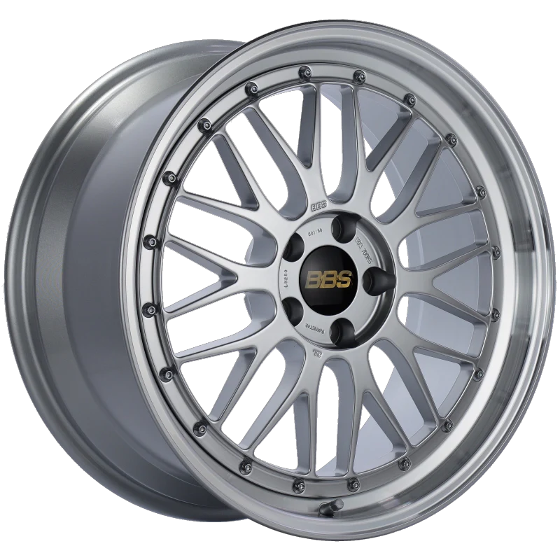 BBS LM 19x9 5x112 ET42 Diamond Silver Center Diamond Cut Lip Wheel -82mm PFS/Clip Required - Image 2