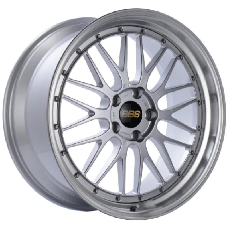 BBS LM 20x9 5x114.3 ET28 Silver / Diamond Cut Lip Wheel PFS/Clip Required
