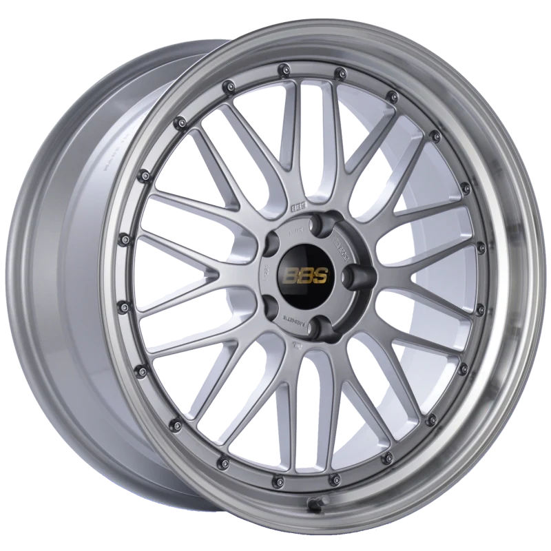 BBS LM 20x9 5x120 ET15 Diamond Silver Center Diamond Cut Lip Wheel -82mm PFS/Clip Required