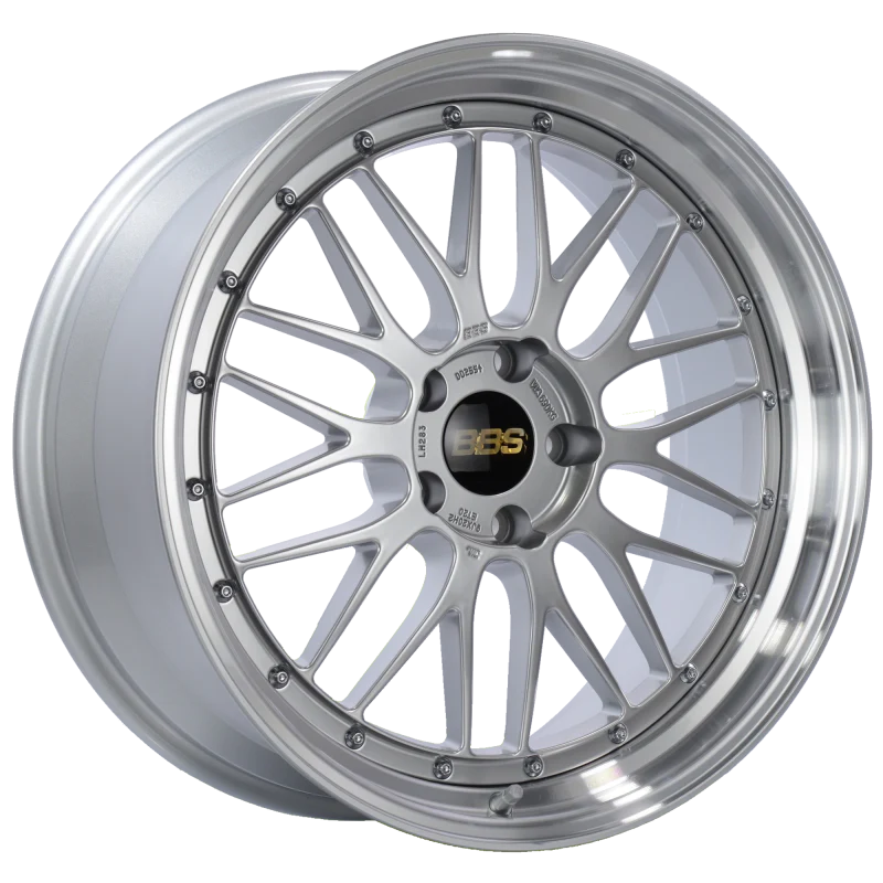 BBS LM 20x9 5x120 ET20 Diamond Silver Center Diamond Cut Lip Wheel -82mm PFS/Clip Required - Image 2