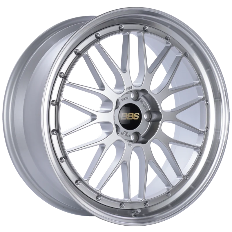 BBS LM 21x9 5x120 ET32 Diamond Silver Center Diamond Cut Lip Wheel -82mm PFS/Clip Required - Image 2