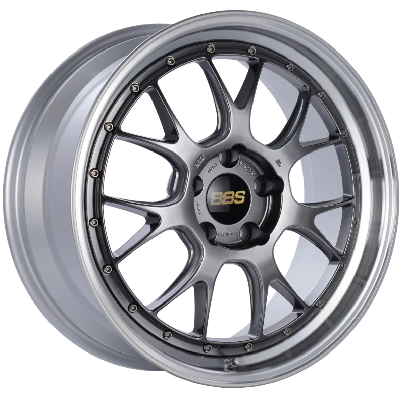 BBS LM-R 19x8.5 5x120 ET32 Diamond Black Center Diamond Cut Lip Wheel -82mm PFS/Clip Required