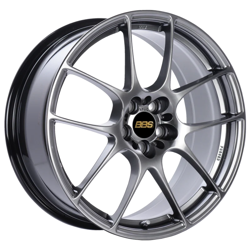 BBS RF 18x8 5x114.3 ET43 Diamond Black Wheel -82mm PFS/Clip Required