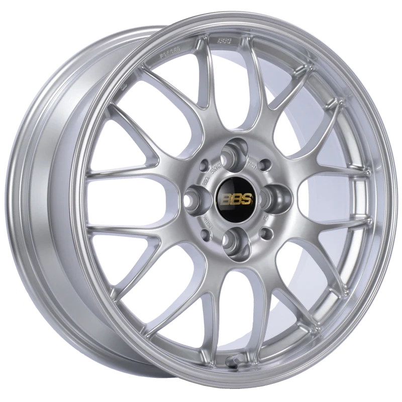 BBS RG-R 17x8 5x120 ET40 CB72.5 Diamond Silver Wheel -82mm PFS/Clip Req
