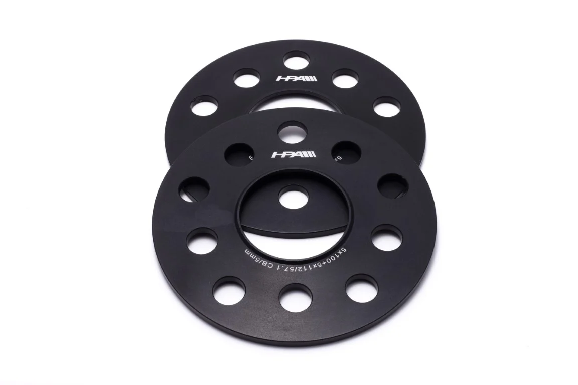 HPA 5mm Wheel Spacers (Pair) - 5x100 & 5x112 with 57.1 Center Bore (VW) - Image 3
