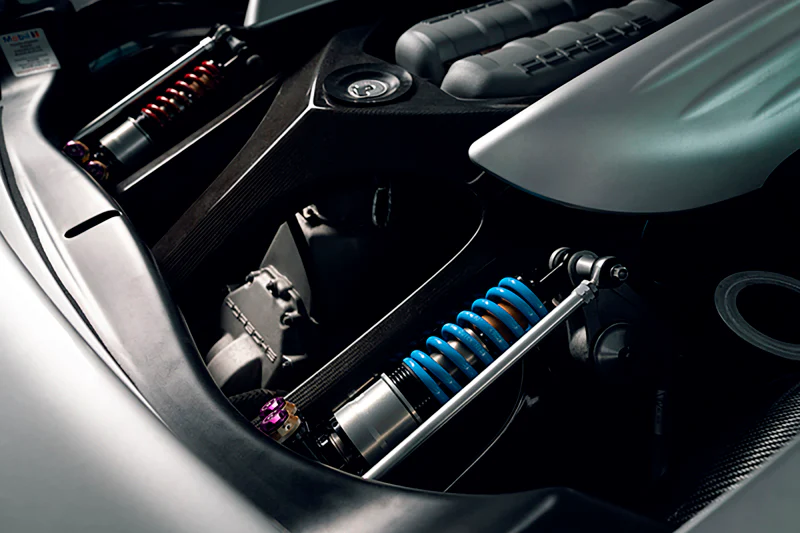 KW 04-05 Porsche Carrera GT Special Edition HLS4 V5 Coilover Kit w/ Red & Blue Springs - Image 7