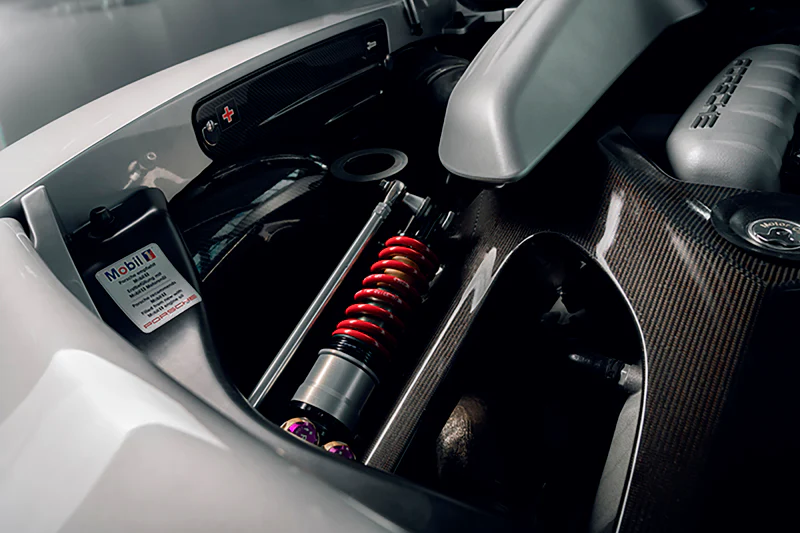 KW 04-05 Porsche Carrera GT Special Edition HLS4 V5 Coilover Kit w/ Red & Blue Springs - Image 8