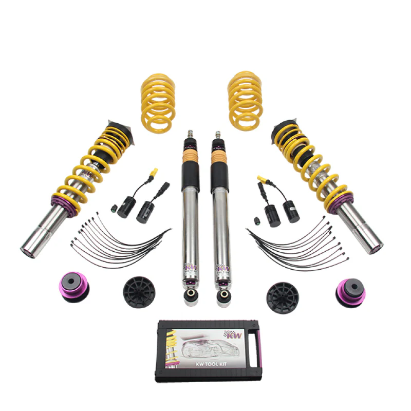 KW Coilover Kit V3 2017+ Audi A4 (B9) Sedan 2wd w/ Electronic Dampers - Image 3