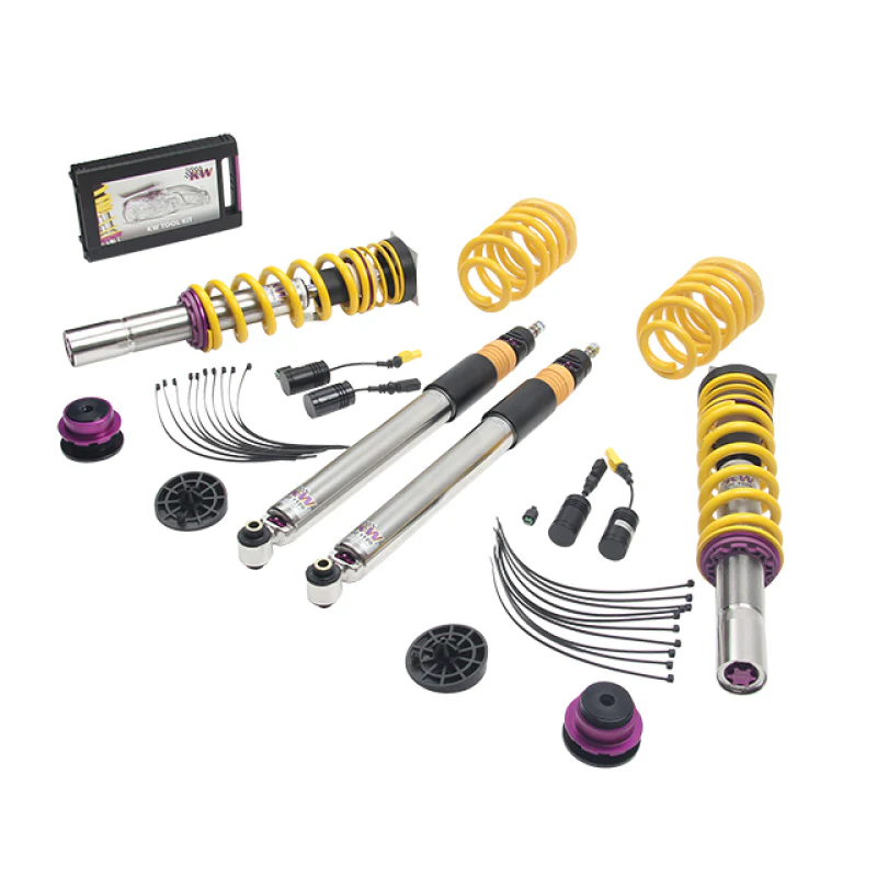 KW Coilover Kit V3 2017+ Audi A4 (B9) Sedan 2wd w/ Electronic Dampers - Image 6