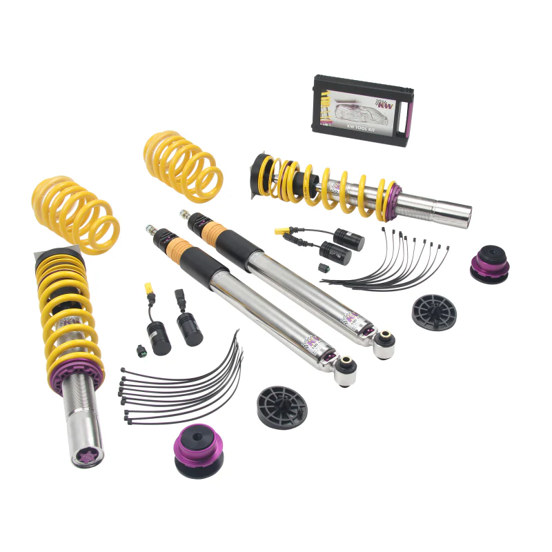 KW Coilover Kit V3 2017+ Audi A4 (B9) Sedan 2wd w/ Electronic Dampers - Image 8