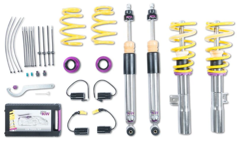 KW Coilover Kit V3 2020+ Mercedes CLA 35/CLA 45 Coupe 4WD w/ Electronic Dampers - Image 7