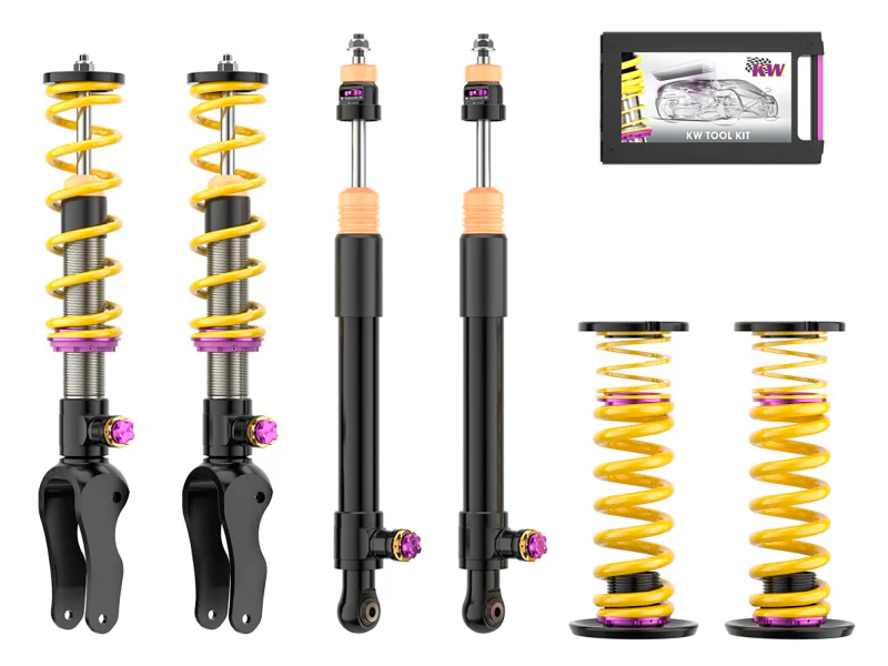 KW Coilover Kit V4 2021+ Porsche Taycan (Y1A) Sedan 2WD (Without Air Suspension) - Image 2