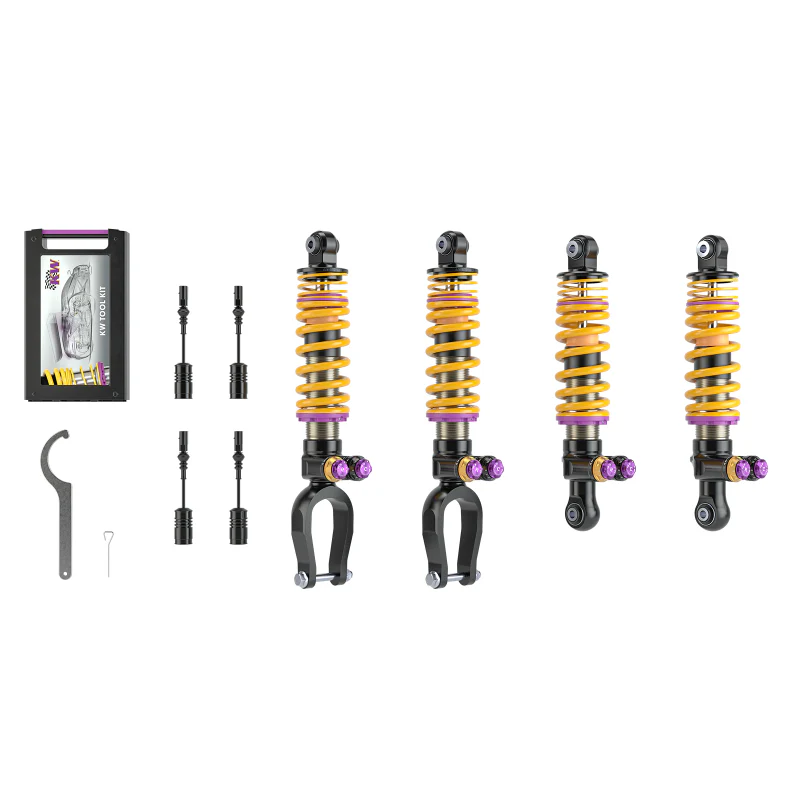 KW Coilover Kit V5 2014+ Lamborghini Huracan (Incl Spyder) w/ NoseLift / w/ Elec. Dampers - Image 2