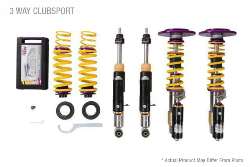 KW Porsche 911 996 GT2 GT3 Clubsport Coilover Kit 3-Way - Image 2
