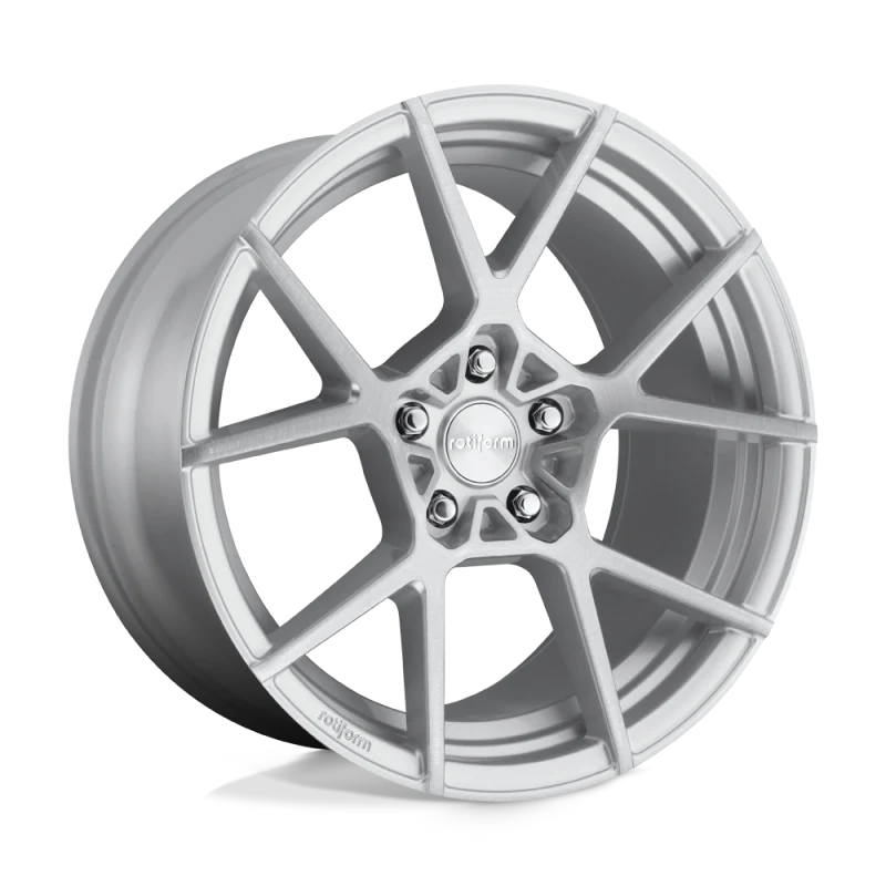Rotiform R138 KPS Wheel 18x8.5 5x112 45 Offset - Gloss Silver Brushed