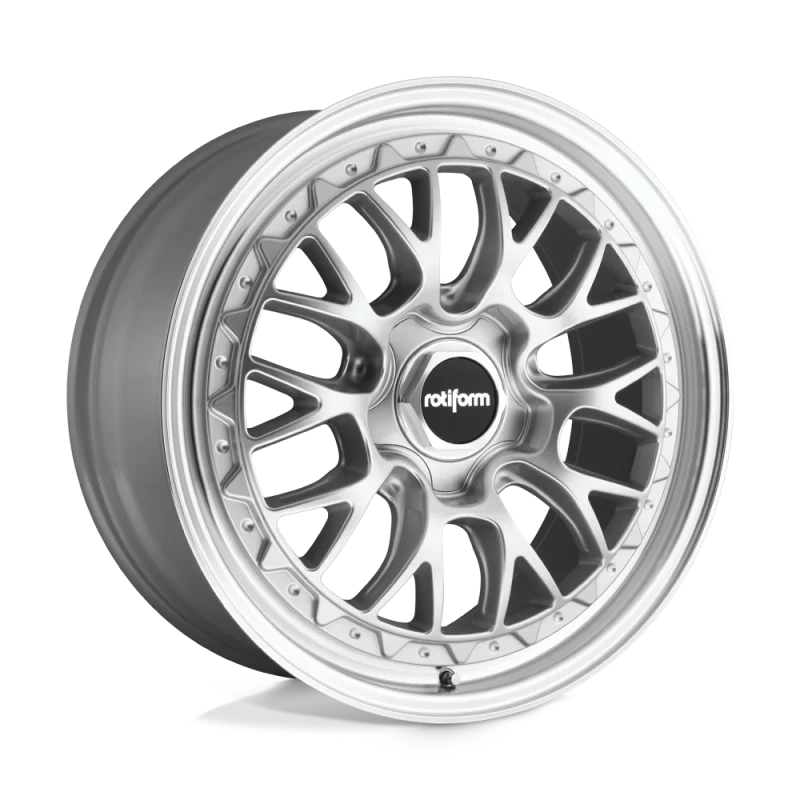 Rotiform R155 LSR Wheel 18x9.5 5x100 25 Offset - Gloss Silver Machined