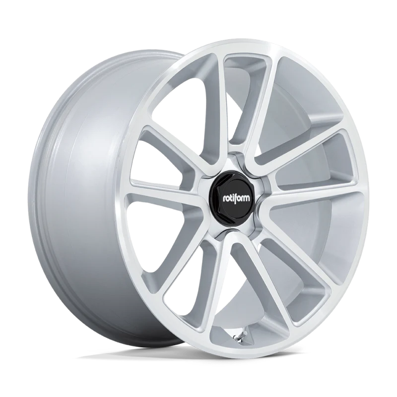 Rotiform R192 BTL Wheel 22x10 5x112 10 Offset - Gloss Silver w/ Machined Face