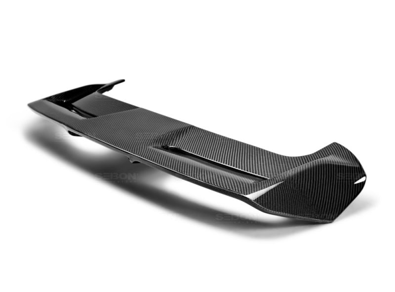 Seibon 12-13 Ford Focus OEM Style Carbon Fiber Rear Spoiler - Image 6