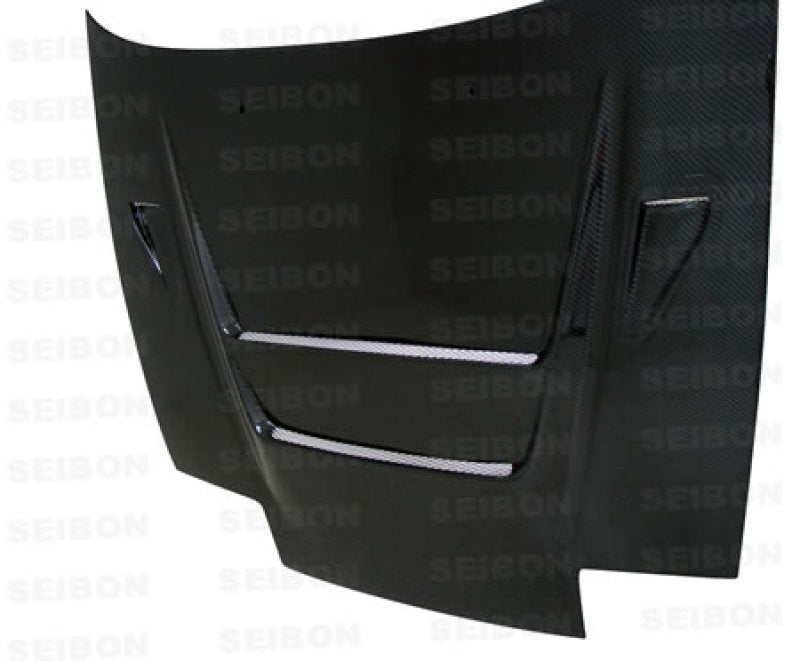 Seibon 89-94 Nissan 180SX/240SX DVII Carbon Fiber Hood - Image 3